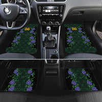 Custom Women’s Cricket Jamaica Floral Series Car Mats Lignum Vitae Hummingbirds Geometric Ethnic