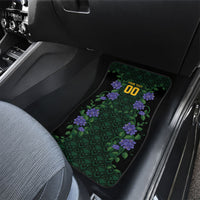 Custom Women’s Cricket Jamaica Floral Series Car Mats Lignum Vitae Hummingbirds Geometric Ethnic