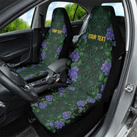 Custom Women’s Cricket Jamaica Floral Series Car Seat Cover Lignum Vitae Hummingbirds Geometric Ethnic