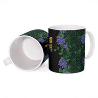 Custom Women’s Cricket Jamaica Floral Series Ceramic Mug Lignum Vitae Hummingbirds Geometric Ethnic
