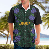 Custom Women’s Cricket Jamaica Floral Series Hawaiian Shirt Lignum Vitae Hummingbirds Geometric Ethnic