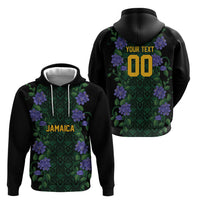 Custom Women’s Cricket Jamaica Floral Series Hoodie Lignum Vitae Hummingbirds Geometric Ethnic