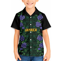 Custom Women’s Cricket Jamaica Floral Series Kid Hawaiian Shirt Lignum Vitae Hummingbirds Geometric Ethnic