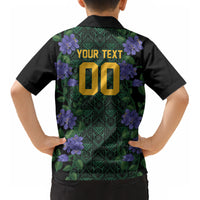 Custom Women’s Cricket Jamaica Floral Series Kid Hawaiian Shirt Lignum Vitae Hummingbirds Geometric Ethnic