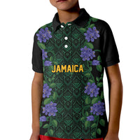 Custom Women’s Cricket Jamaica Floral Series Kid Polo Shirt Lignum Vitae Hummingbirds Geometric Ethnic