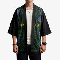 Custom Women’s Cricket Jamaica Floral Series Kimono Lignum Vitae Hummingbirds Geometric Ethnic