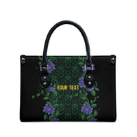 Custom Women’s Cricket Jamaica Floral Series Leather Bag Lignum Vitae Hummingbirds Geometric Ethnic