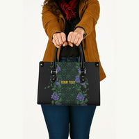 Custom Women’s Cricket Jamaica Floral Series Leather Bag Lignum Vitae Hummingbirds Geometric Ethnic