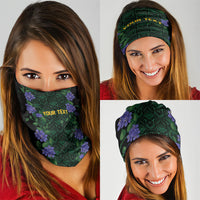 Custom Women’s Cricket Jamaica Floral Series Neck Gaiter Lignum Vitae Hummingbirds Geometric Ethnic