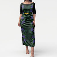 Custom Women’s Cricket Jamaica Floral Series Puletasi Lignum Vitae Hummingbirds Geometric Ethnic