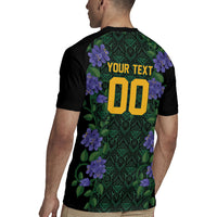 Custom Women’s Cricket Jamaica Floral Series Rugby Jersey Lignum Vitae Hummingbirds Geometric Ethnic