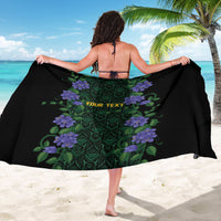 Custom Women’s Cricket Jamaica Floral Series Sarong Lignum Vitae Hummingbirds Geometric Ethnic