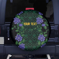 Custom Women’s Cricket Jamaica Floral Series Spare Tire Cover Lignum Vitae Hummingbirds Geometric Ethnic