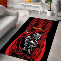 Custom Women’s Cricket Trinidad and Tobago Area Rug Caribbean Woman Knight