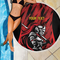 Custom Women’s Cricket Trinidad and Tobago Beach Blanket Caribbean Woman Knight