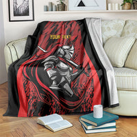Custom Women’s Cricket Trinidad and Tobago Blanket Caribbean Woman Knight
