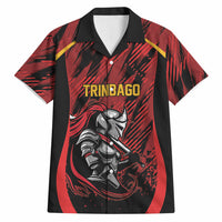 Custom Women’s Cricket Trinidad and Tobago Hawaiian Shirt Caribbean Woman Knight