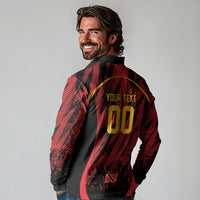 Custom Women’s Cricket Trinidad and Tobago Long Sleeve Polo Shirt Caribbean Woman Knight