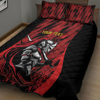 Custom Women’s Cricket Trinidad and Tobago Quilt Bed Set Caribbean Woman Knight