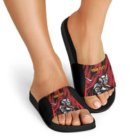 Custom Women’s Cricket Trinidad and Tobago Slide Sandals Caribbean Woman Knight