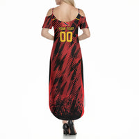 Custom Women’s Cricket Trinidad and Tobago Summer Maxi Dress Caribbean Woman Knight