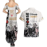 Kentucky Horse Racing Couples Matching Summer Maxi Dress and Hawaiian Shirt 151st Anniversary The Run For The Roses LT9