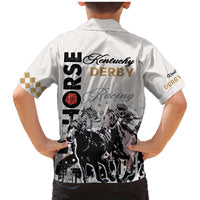 Kentucky Horse Racing Family Matching Mermaid Dress and Hawaiian Shirt 151st Anniversary The Run For The Roses LT9