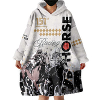 Kentucky Horse Racing Wearable Blanket Hoodie 151st Anniversary The Run For The Roses LT9