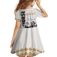 Personalised Kentucky Horse Racing Family Matching Off Shoulder Long Sleeve Dress and Hawaiian Shirt 151st Anniversary The Run For The Roses LT9