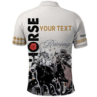 Personalised Kentucky Horse Racing Polo Shirt 151st Anniversary The Run For The Roses LT9