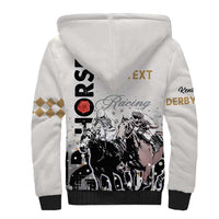 Personalised Kentucky Horse Racing Sherpa Hoodie 151st Anniversary The Run For The Roses LT9