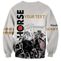Personalised Kentucky Horse Racing Sweatshirt 151st Anniversary The Run For The Roses LT9