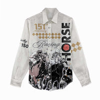 Personalised Kentucky Horse Racing Women Casual Shirt 151st Anniversary The Run For The Roses LT9