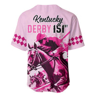 Kentucky Horse Racing Baseball Jersey 151st Anniversary Sporting Art Pink Version LT9