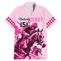 Kentucky Horse Racing Family Matching Mermaid Dress and Hawaiian Shirt 151st Anniversary Sporting Art Pink Version LT9