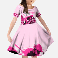 Kentucky Horse Racing Family Matching Short Sleeve Bodycon Dress and Hawaiian Shirt 151st Anniversary Sporting Art Pink Version LT9