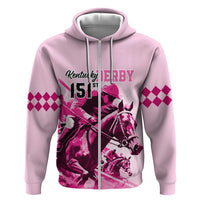 Kentucky Horse Racing Hoodie 151st Anniversary Sporting Art Pink Version LT9
