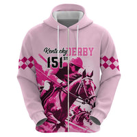 Kentucky Horse Racing Hoodie 151st Anniversary Sporting Art Pink Version LT9