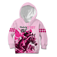Kentucky Horse Racing Kid Hoodie 151st Anniversary Sporting Art Pink Version LT9