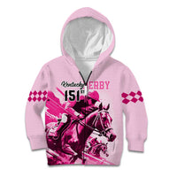 Kentucky Horse Racing Kid Hoodie 151st Anniversary Sporting Art Pink Version LT9