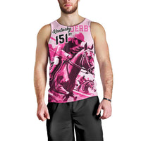 Kentucky Horse Racing Men Tank Top 151st Anniversary Sporting Art Pink Version LT9