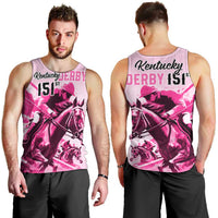 Kentucky Horse Racing Men Tank Top 151st Anniversary Sporting Art Pink Version LT9