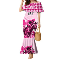 Kentucky Horse Racing Mermaid Dress 151st Anniversary Sporting Art Pink Version LT9