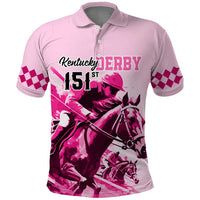 2025 Kentucky Horse Racing Polo Shirt 151st Anniversary Arty Pink Style LT9