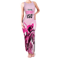 Personalised Kentucky Horse Racing Family Matching Tank Maxi Dress and Hawaiian Shirt 150th Anniversary Sporting Art Pink Version - Wonder Print Shop