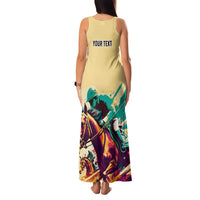 Personalised Kentucky Horse Racing Family Matching Tank Maxi Dress and Hawaiian Shirt 151st Anniversary Sporting Art Gold Version LT9