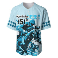 Kentucky Horse Racing Baseball Jersey 151st Anniversary Sporting Art Blue Version LT9