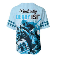 Kentucky Horse Racing Baseball Jersey 151st Anniversary Sporting Art Blue Version LT9