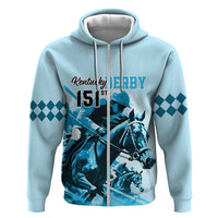 Kentucky Horse Racing Hoodie 151st Anniversary Sporting Art Blue Version LT9