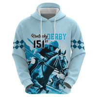 Kentucky Horse Racing Hoodie 151st Anniversary Sporting Art Blue Version LT9